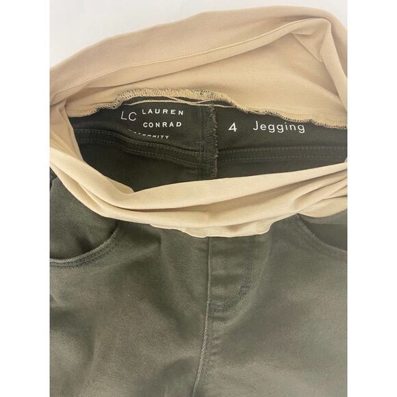 Lauren Conrad Maternity Jeans Jegging Olive Green Fall Autumn Winter - Size 4 - Picture 5 of 10